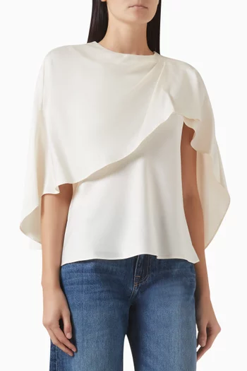 Eliora Cape Top in Satin