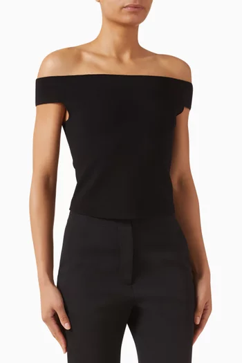 Dalton Off-shoulder Top in Rayon Blend