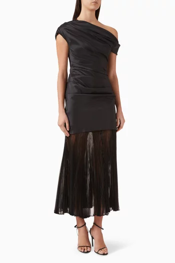 Ammalie Combo Dress in Taffeta