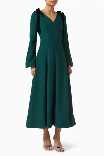 Claribel Shoulder-tie Dress