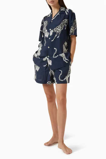 طقم بيجاما إيميلي مزيج قطن وحرير