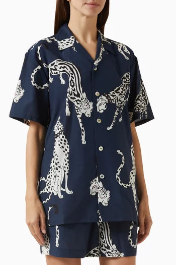 طقم بيجاما إيميلي مزيج قطن وحرير