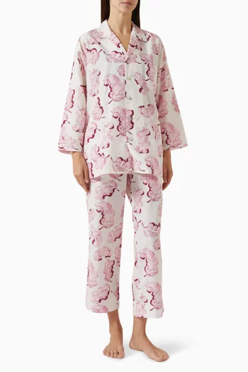 Casablanca Pyjama Set in Cotton-silk Blend
