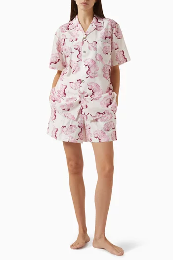 Emeli Pyjama Set in Cotton-silk Blend