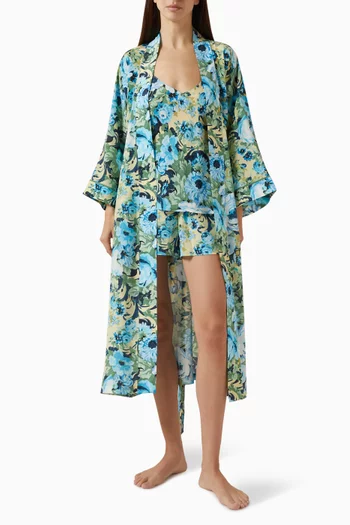 Sabine Robe in Silk Crepe de Chine