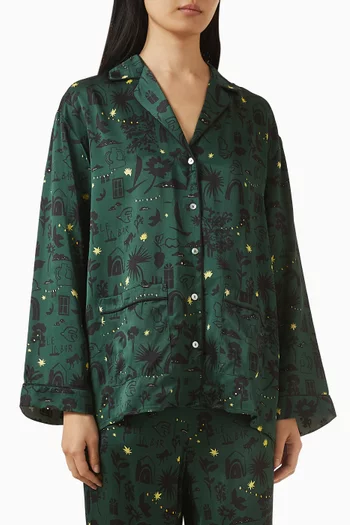 Alba Shirt in Silk Charmeuse