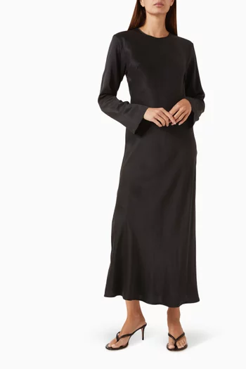 Salina Maxi Dress in Silk Charmeuse