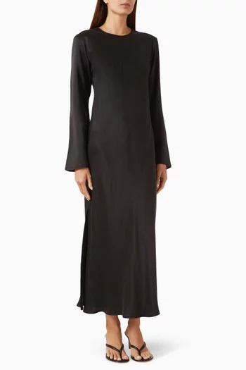 Salina Maxi Dress in Silk Charmeuse
