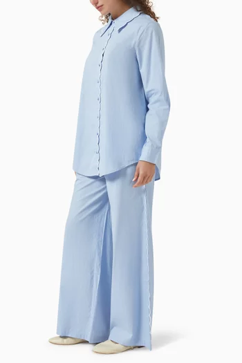 Ariel Shirt & Pant Set in Organic-cotton