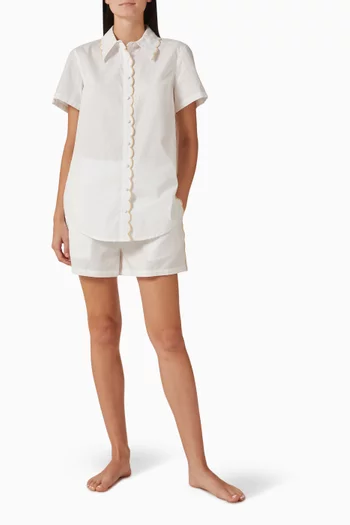 Sia Cloud Dancer Shirt & Shorts Set