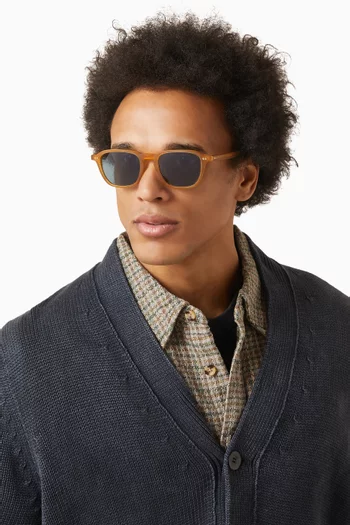 نظارة شمسية امرين بإطار مستطيل أسيتات