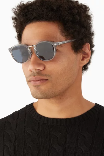 Round Sunglasses in Acetate