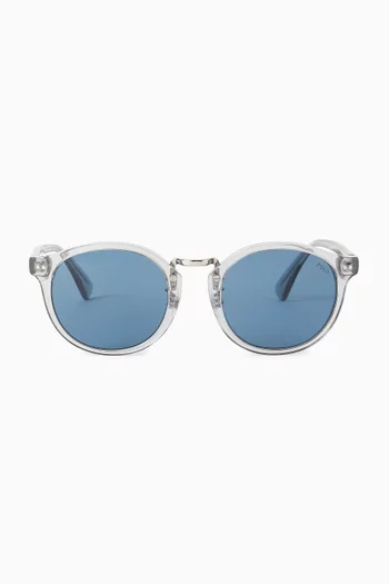Round Sunglasses in Acetate