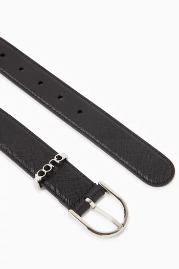 Stirrup Buckle Belt in Leather