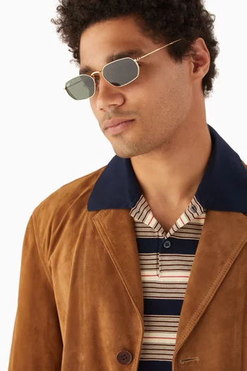 Irregular Sunglasses in Metal