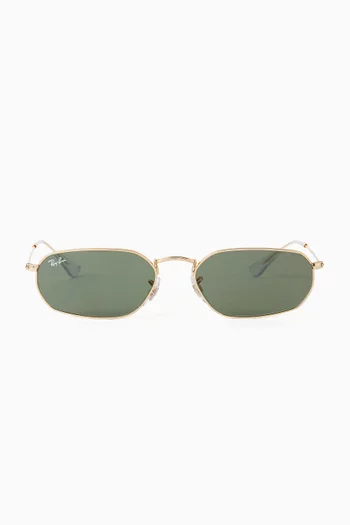 Irregular Sunglasses in Metal