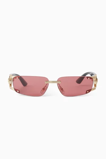 Rectangle Sunglasses in Acetate