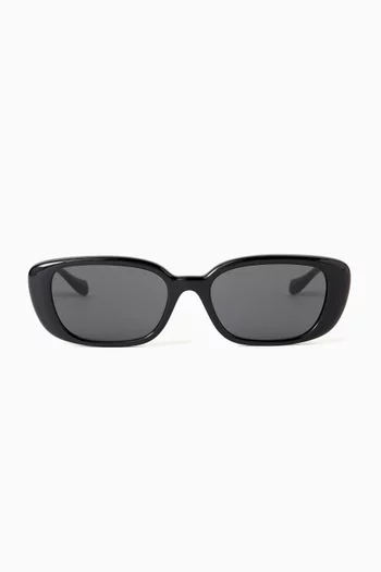 Medusa Rectangular Sunglasses in Acetate