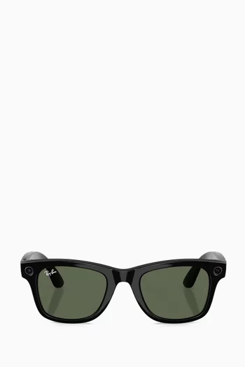 Meta Wayfarer Sunglasses in Acetate