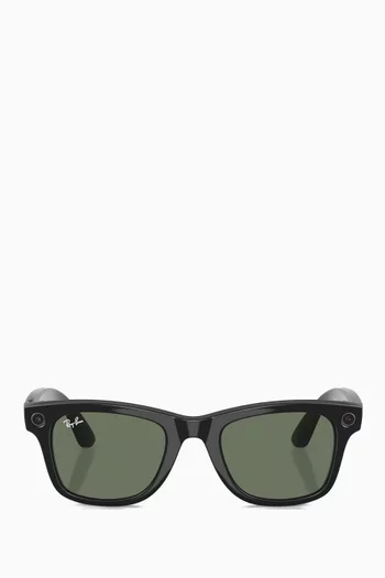 Meta Wayfarer Sunglasses in Acetate