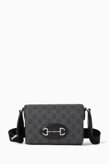 Mini Horsebit 1955 Shoulder Bag in GG Supreme Canvas