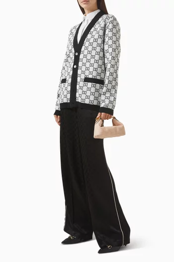 حقيبة مستحضرات العناية الشخصية ميني بنقشة حرفي GG قنب