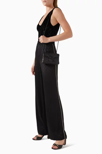 حقيبة كتف مارمونت بشعار حرفي GG جلد