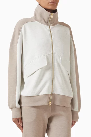 Garcia Two-tone Zip Sweatshirt in DoubleSoft®