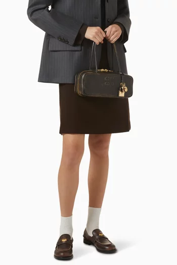 حقيبة بو بيد علوية جلد نابا بلون عتيق