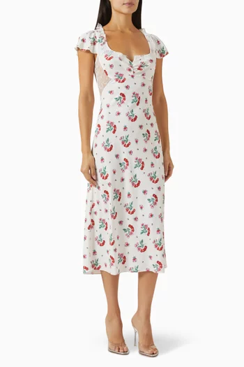 فستان دليكت متوسط الطول كريب