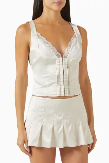 بلوزة ليليا بتصميم مشد ستان