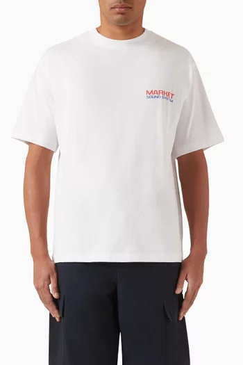 Speaker Knocker-print T-shirt in Cotton