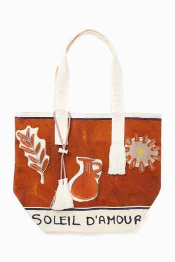 Soleil D'amour Patch Shopper Tote Bag