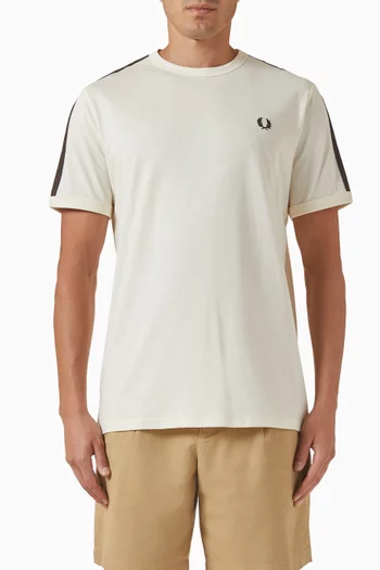 تي شيرت رينجر بشريط بلون مغاير قطن