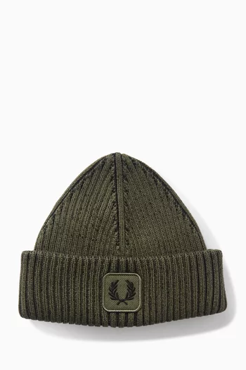 قبعة بيني مضلعة قطن