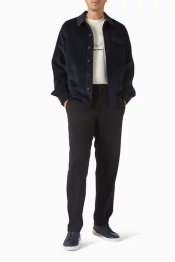 تي شيرت بالخطوط الخارجية لغصني أوراق الغار قطن