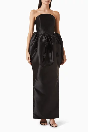 Vienna Puff-waist Gown in Mikado