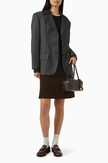 Single-breasted Pinstripe Blazer