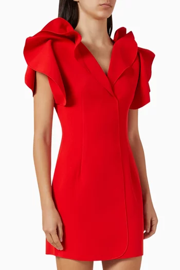 فستان نورمانهيل قصير بكشكش