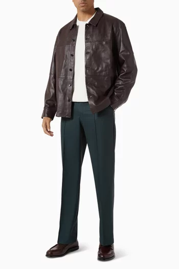 بنطال بقصة ساق مستقيمة من التسعينيات مزيج فيسكوز