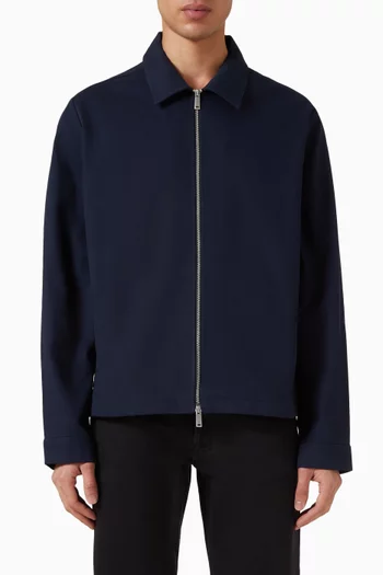 Dobby Blouson Jacket in Cotton