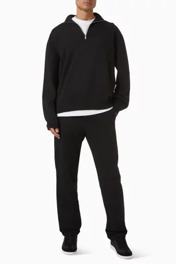 Quarter-zip Sweater in Compact Pima Cotton