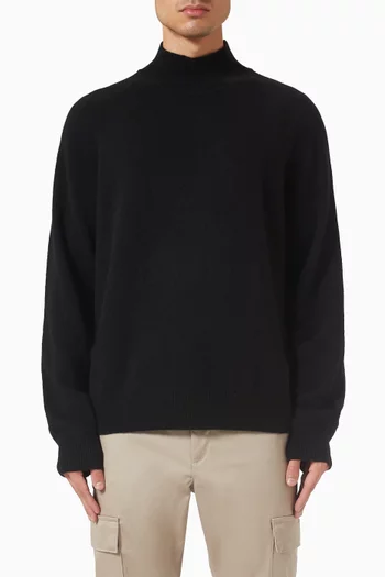High Mockneck Sweater in Wool