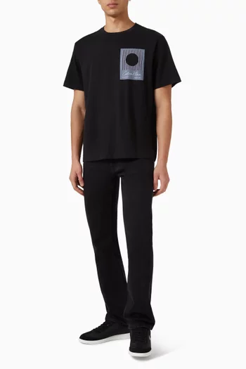 تي شيرت ماتشز بطبعة قطن