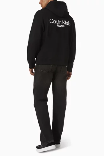 Logo Hoodie in Cotton Terry