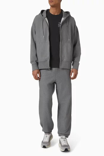 Relaxed Zip Hoodie in Terry