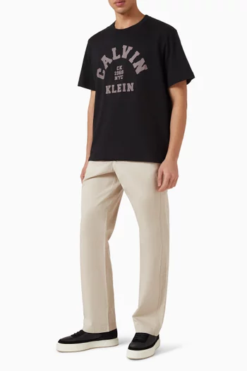 تي شيرت بطبعة قطن