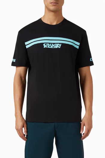 تي شيرت بطبعة قطن