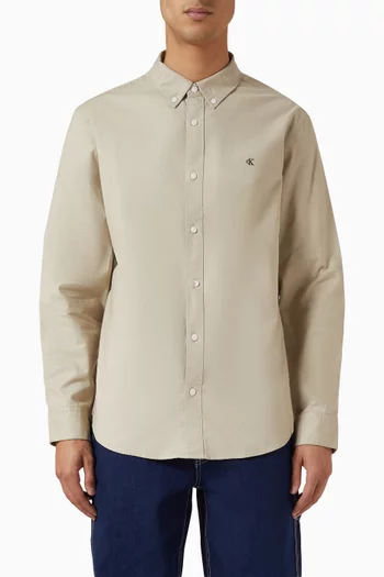 قميص أكسفورد كلاسيكي قطن