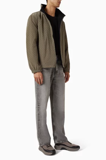 Printed Unfilled Reversible Jacket in Nylon